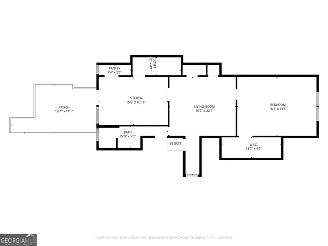 a kitchen with a refrigerator and cabinets