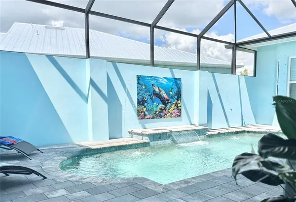 a living room with yard