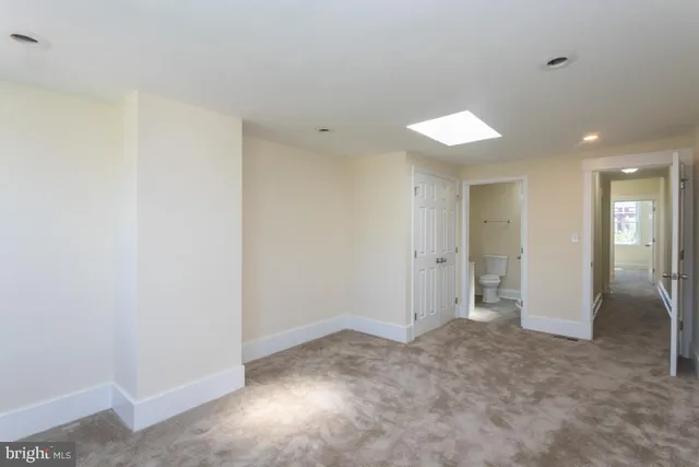 a view of an empty room