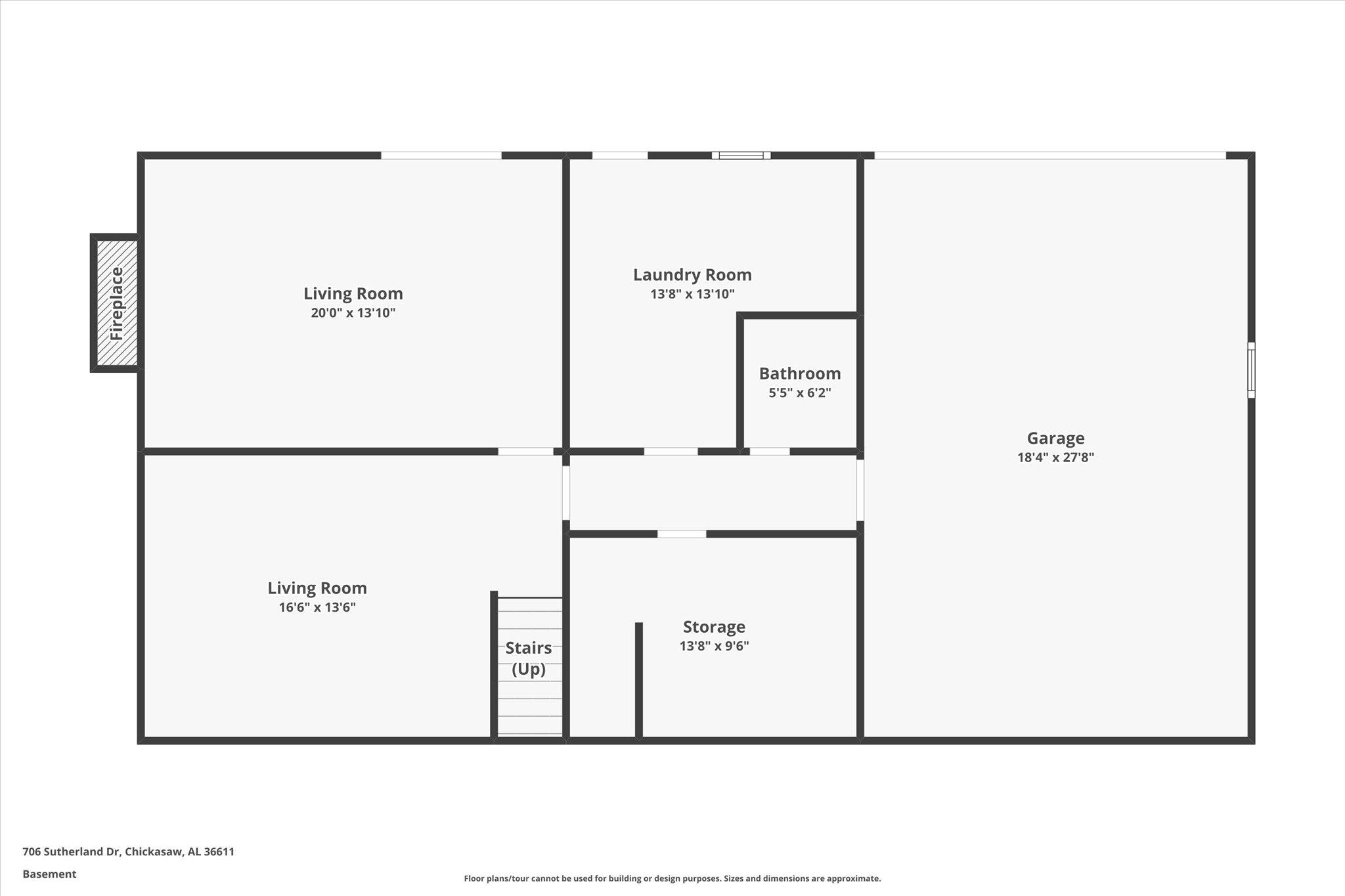 706 Sutherland Drive Chickasaw, AL 36611 - Photo 32 of 33 Floor plan