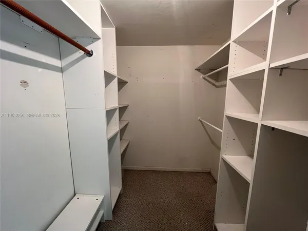 a view of walk in closet