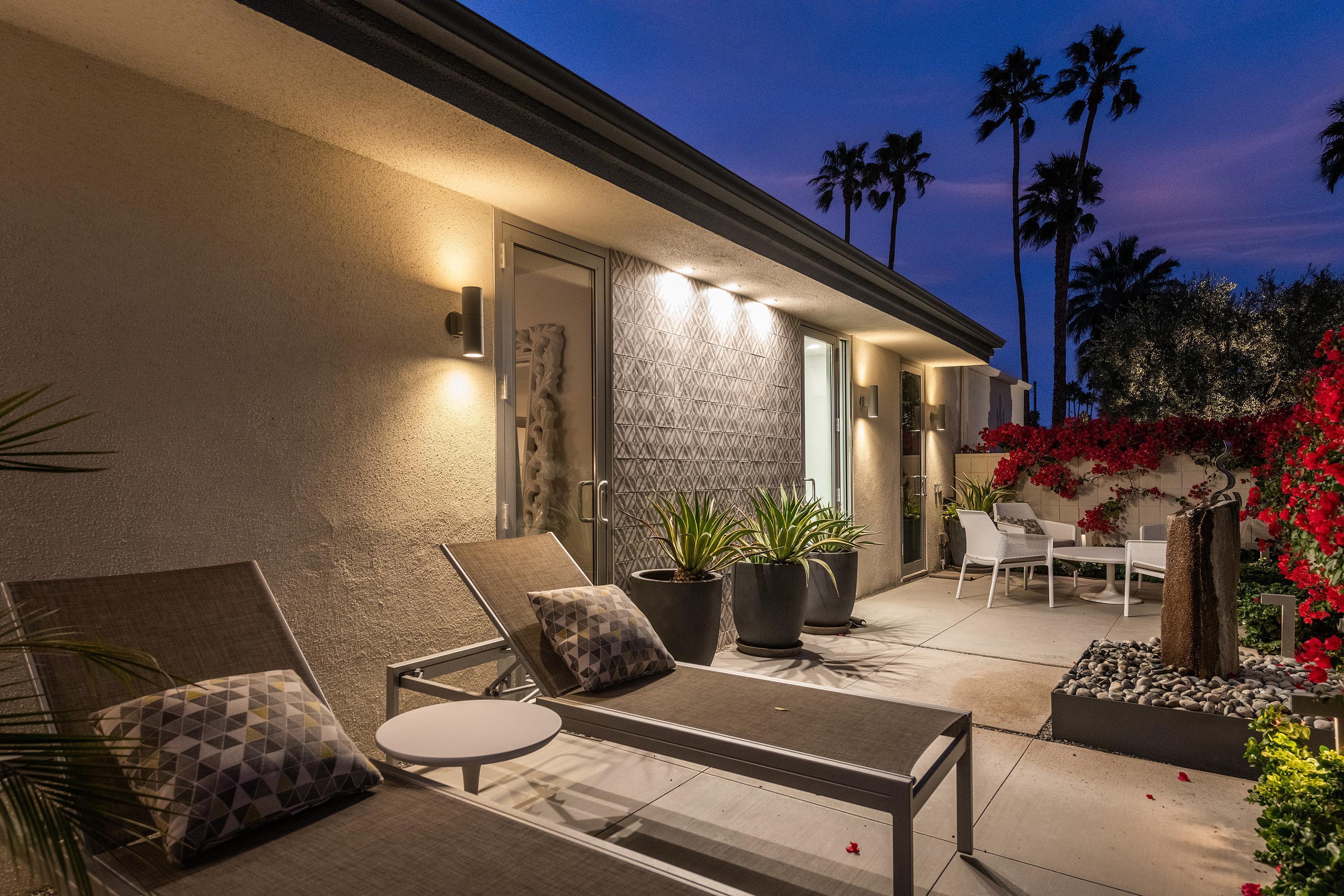 1130 East Deepwell Road Palm Springs, CA 92264 - Photo 54 of 55 a outdoor living space with furniture and garden view