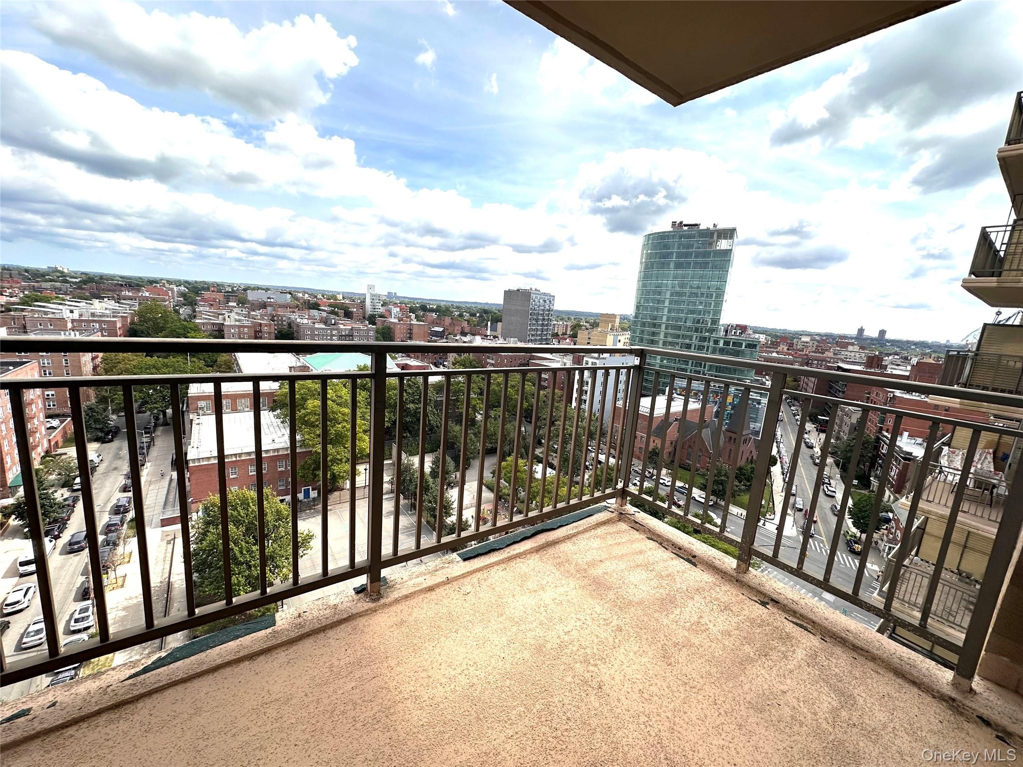 41-40 Union Street, Unit 16M Queens, NY 11355 - Photo 7 of 12 Nice views from the 16th floor balcony.