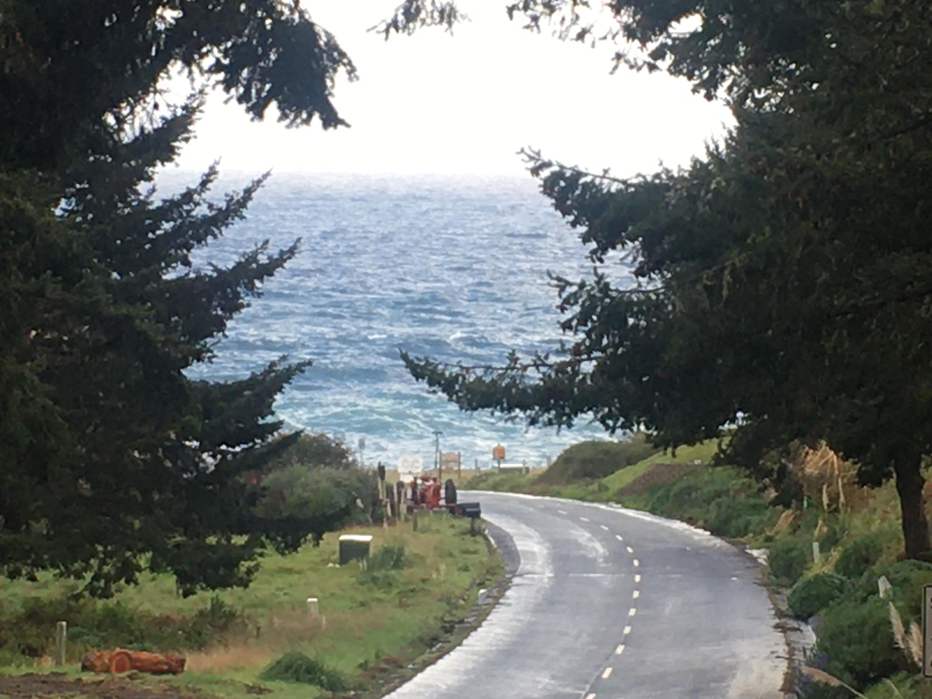 View West from the lot down the street