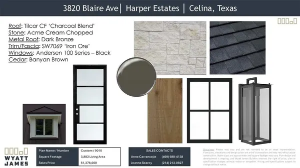 $1,378,000 | 3820 Blaire Avenue, Celina, TX 75009