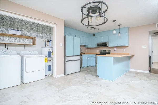 a room with storage and utility