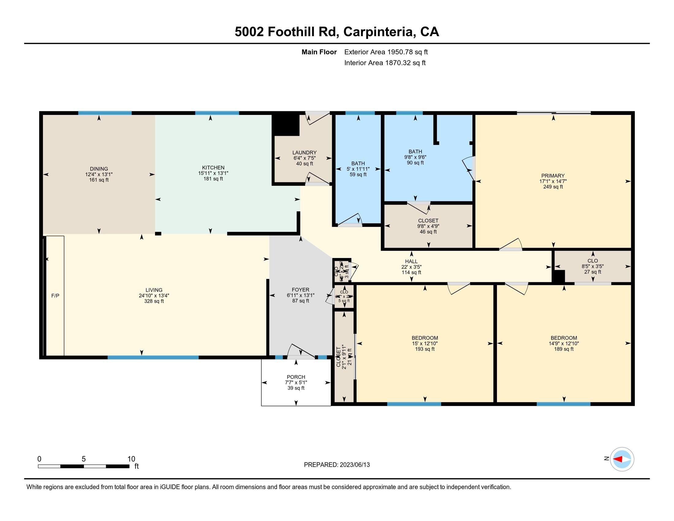 5002 Foothill Road Carpinteria, CA 93013 - Photo 32 of 32 Floor Plan