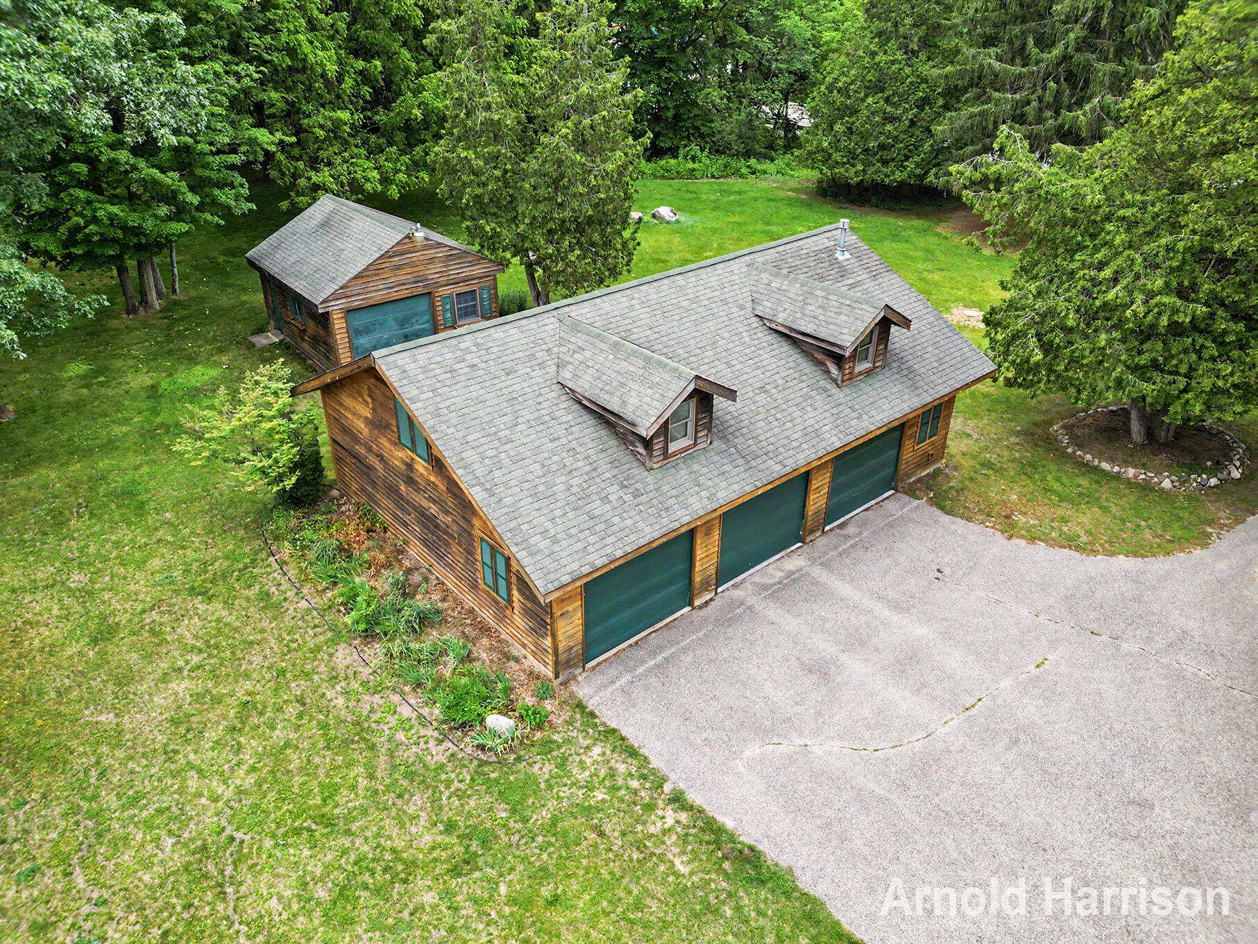 11265 West Sidney Road Gowen, MI 49326 - Photo 10 of 31 Aearial View of Garages