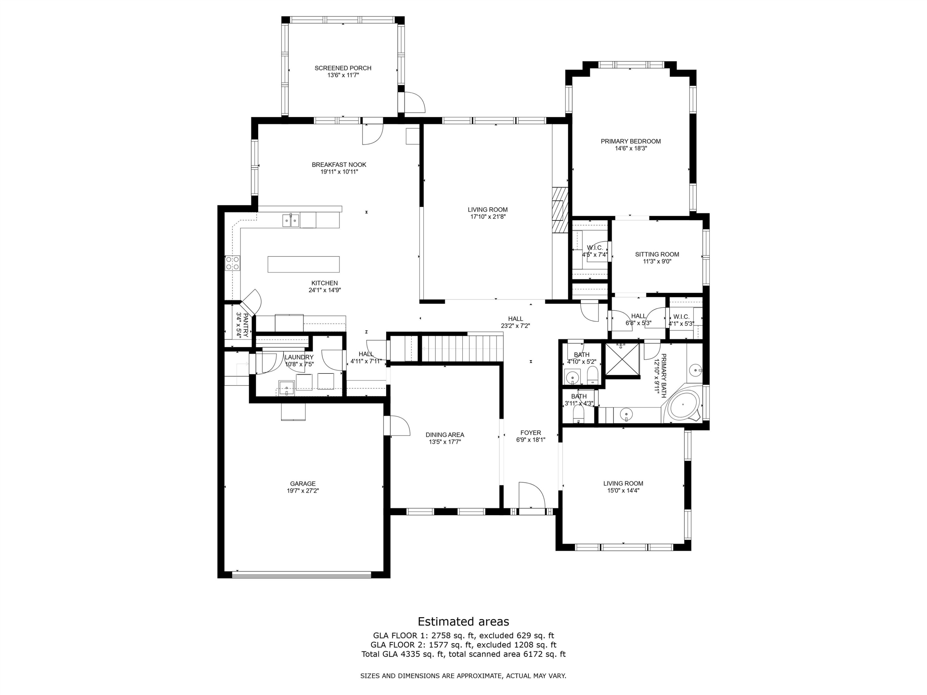 12816 Pegasi Way Raleigh, NC 27614 - Photo 49 of 49 1st Floor Plan