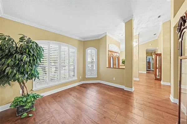 a view of livingroom with furniture and wooden floor