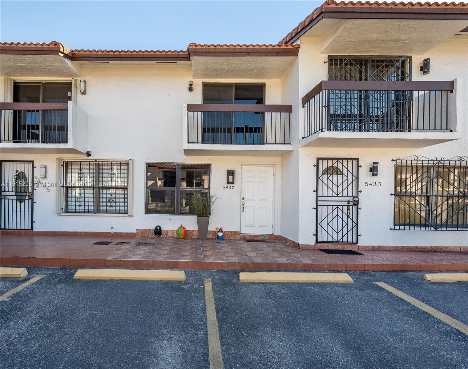 a view of front door
