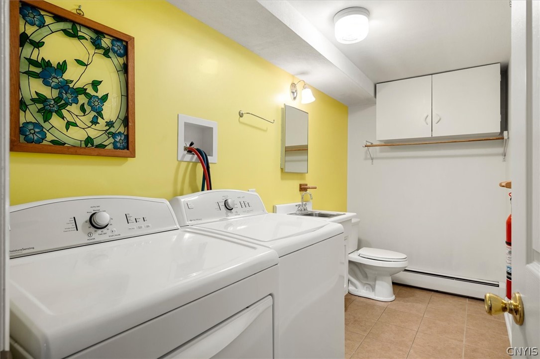 584 Stoneleigh Road Oneida, NY 13421 - Photo 47 of 49 Half bath combined with laundry