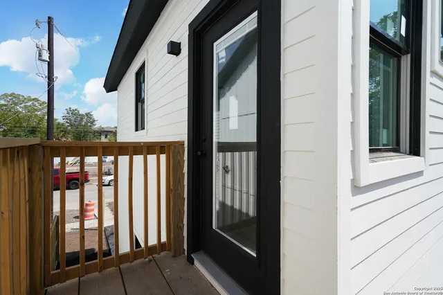 a view of balcony and deck