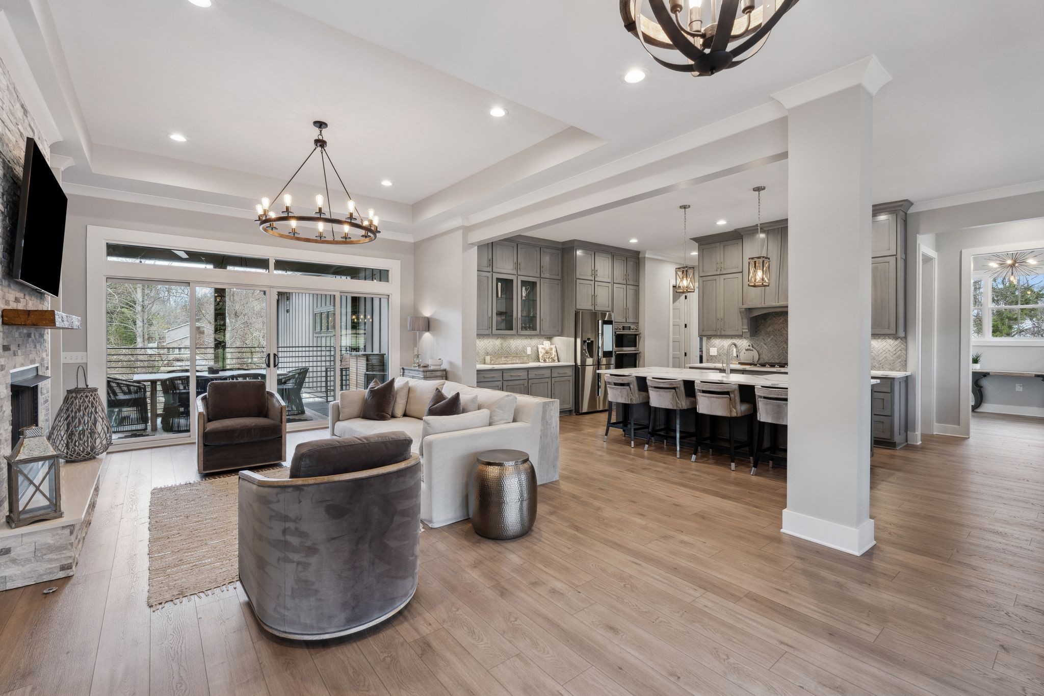 741 Saundersville Ferry Road Mount Juliet, TN 37122 - Photo 3 of 89 a view of a dining room with furniture window and wooden floor