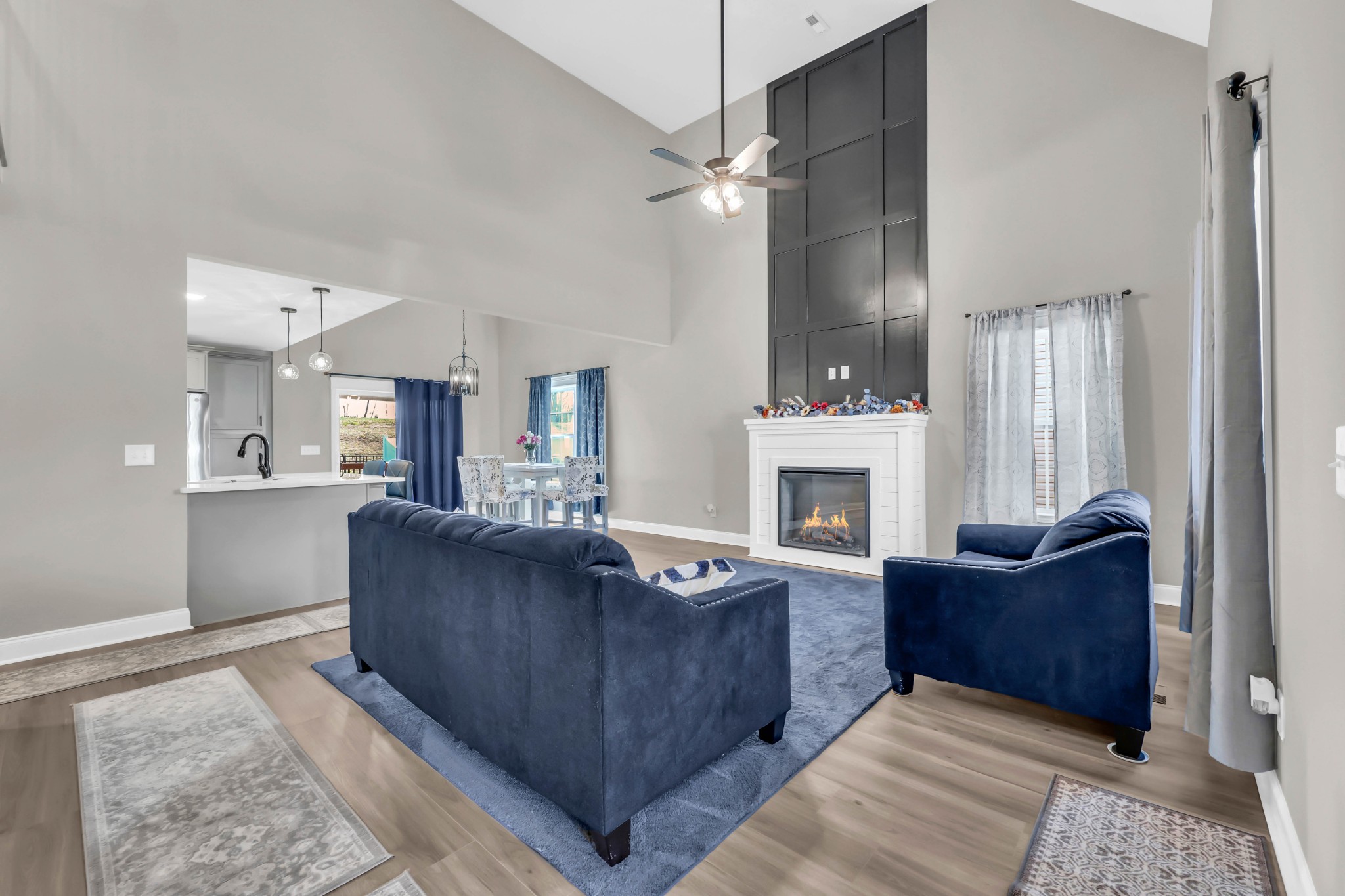 834 Limestone Way Clarksville, TN 37043 - Photo 6 of 26 a living room with furniture and a fireplace