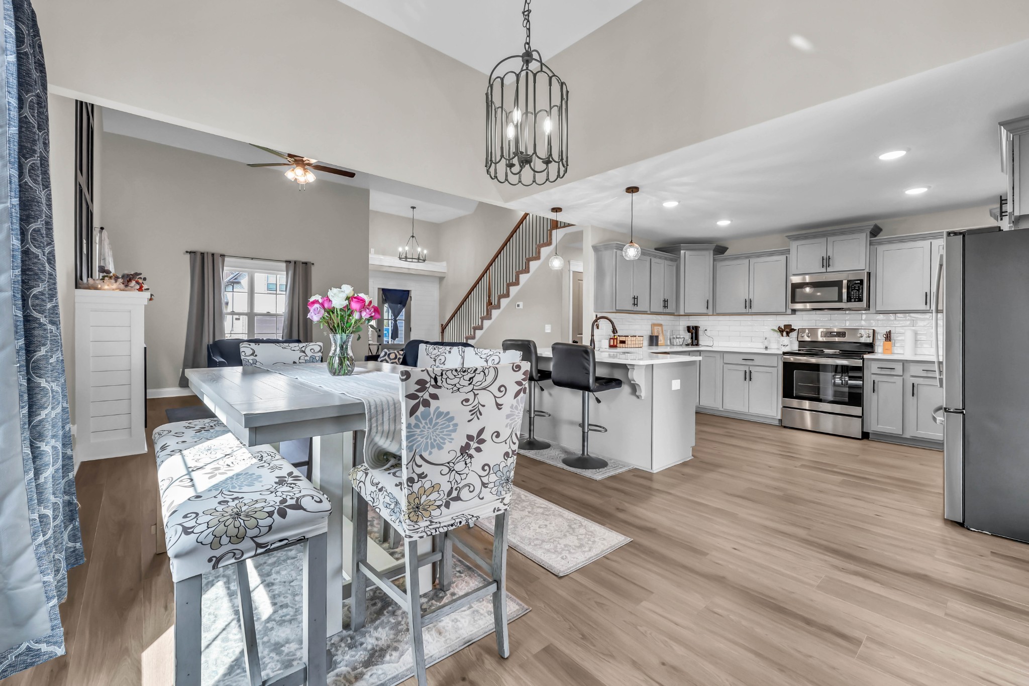 834 Limestone Way Clarksville, TN 37043 - Photo 10 of 26 a view of kitchen and dining room with wooden floor