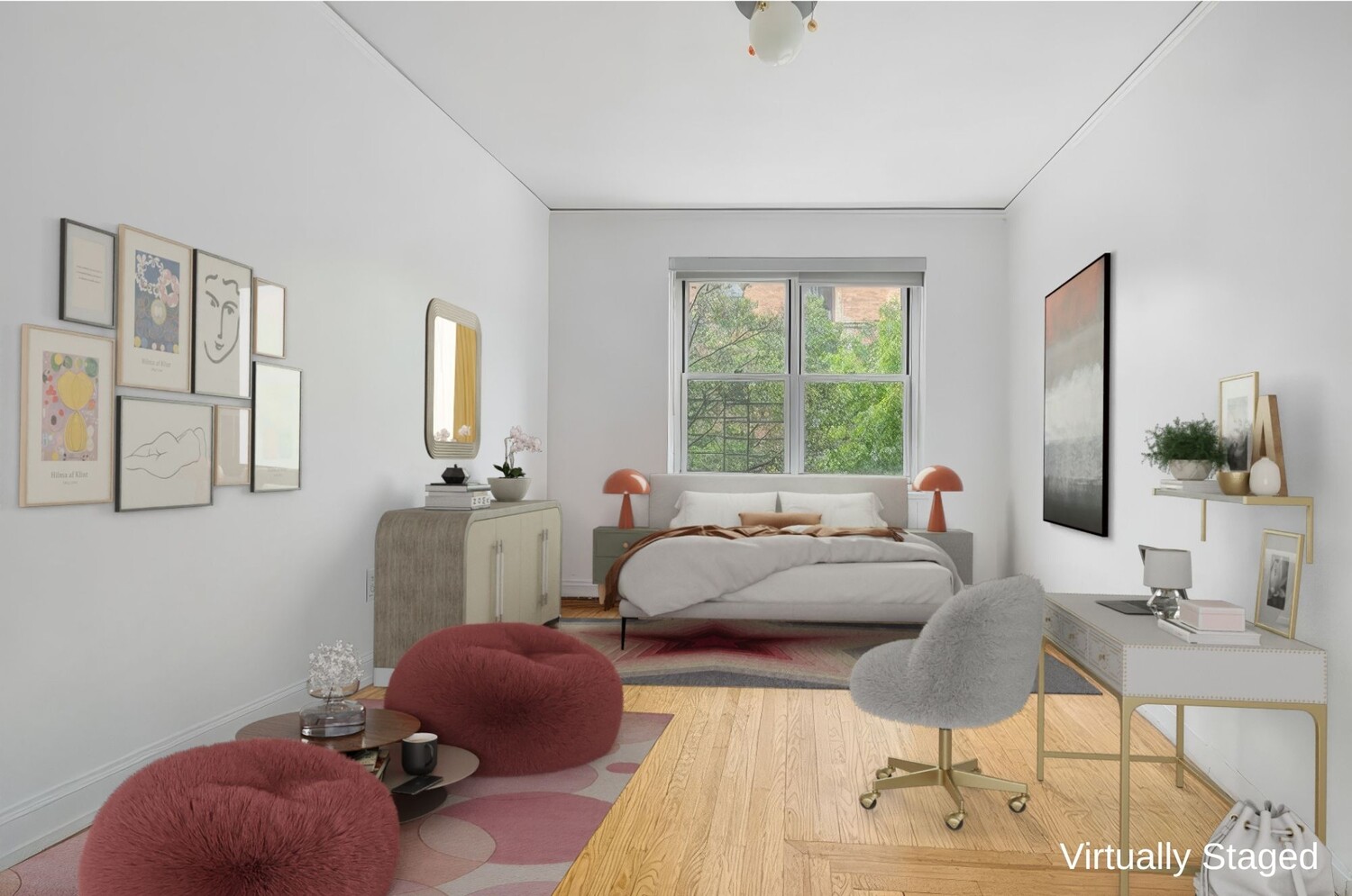 180 West 93rd Street, Unit 2E Manhattan, NY 10025 - Photo 10 of 20 a living room with furniture and a large window