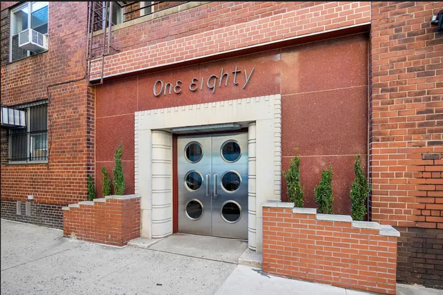 a front view of a building