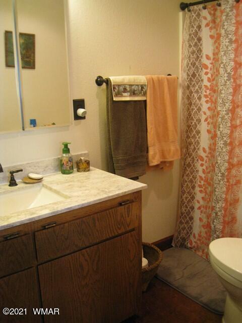 2091 Ranger Road Overgaard, AZ 85933 - Photo 32 of 66 a bathroom with a sink and a toilet