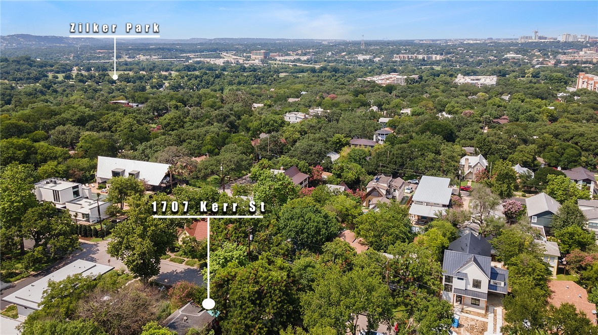 an aerial view of multiple house