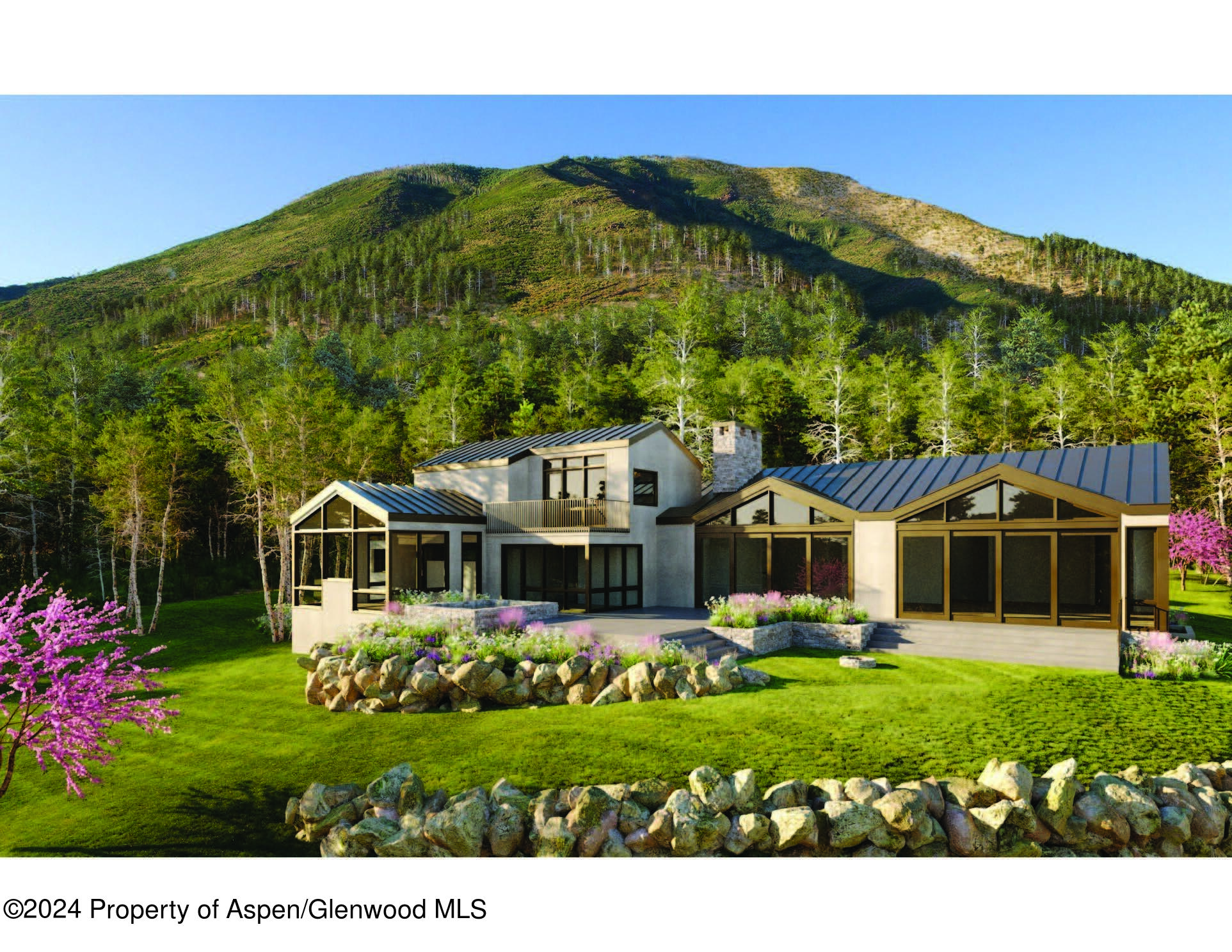 746 Hunter Creek Road Aspen, CO 81611 - Photo 1 of 23 a front view of a house with a yard