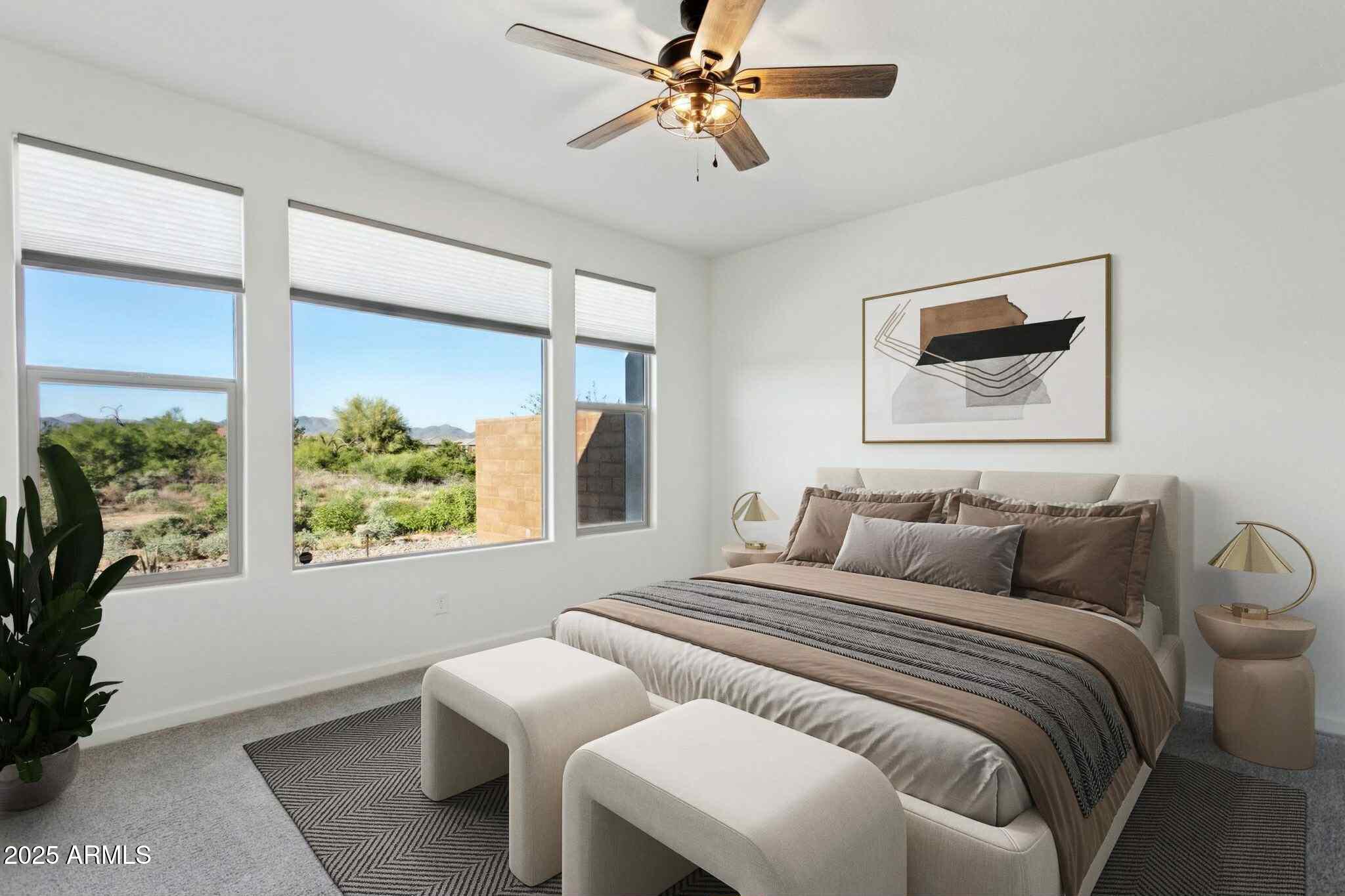 18324 East Spring Valley Court Rio Verde, AZ 85263 - Photo 16 of 39 a bedroom with a bed and a window