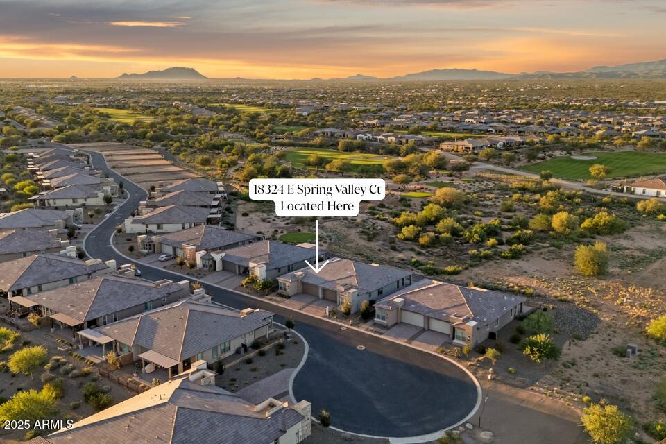 18324 East Spring Valley Court Rio Verde, AZ 85263 - Photo 7 of 39 an aerial view of residential houses with outdoor space