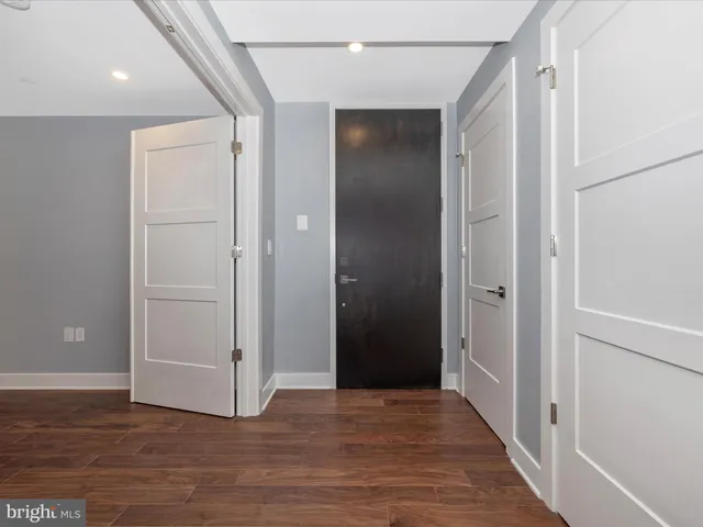 a view of a large building with a city view