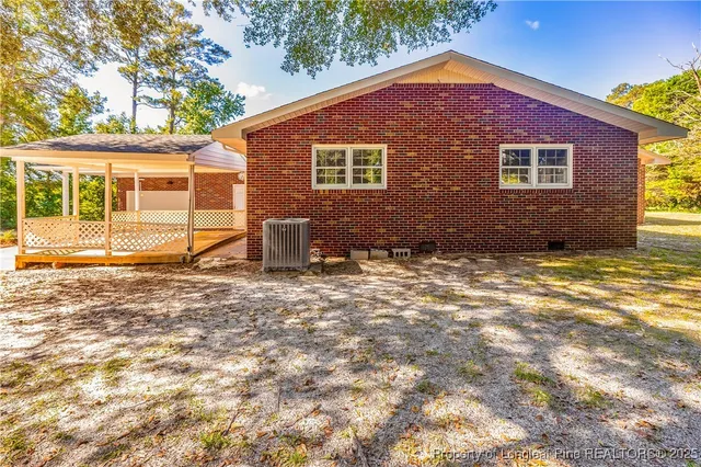 a view of a large garden with an outdoor space