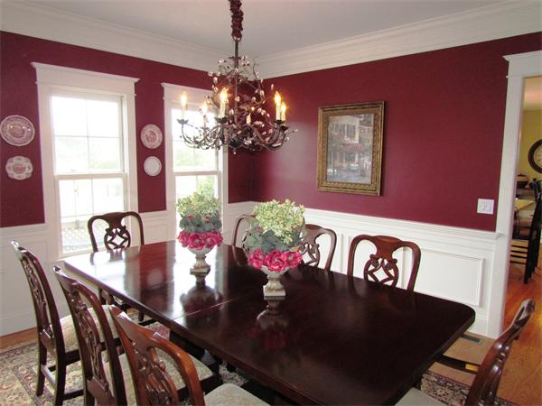 50 Adams Road Grafton, MA 01536 - Photo 14 of 30 a view of a dining room with furniture and chandelier