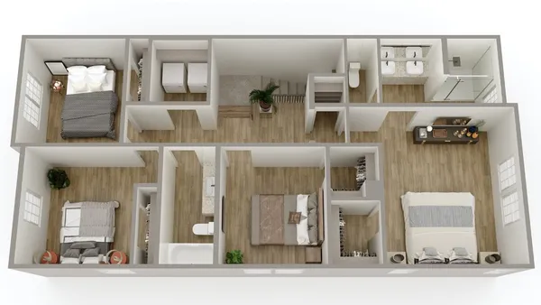 a view of a living room and entry way
