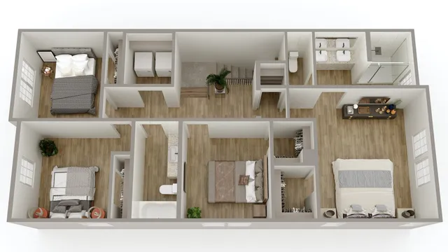 a view of a living room and entry way