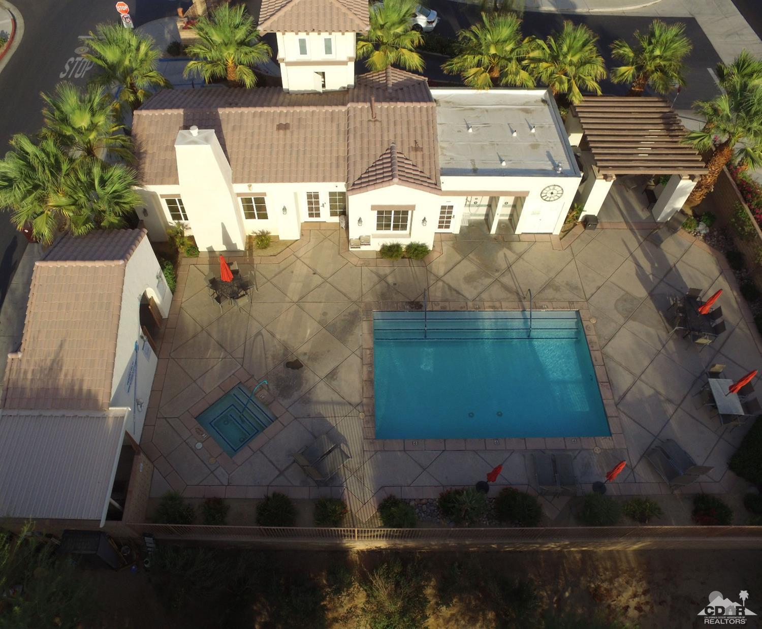 47848 Dancing Butterfly La Quinta, CA 92253 - Photo 29 of 36 an aerial view of a house with a yard