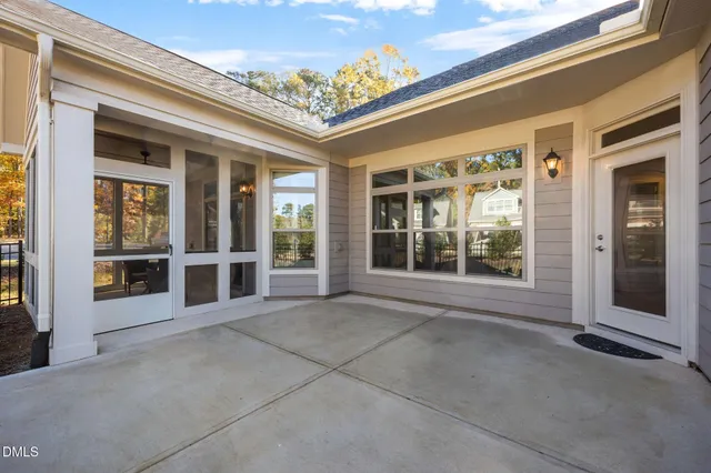 a view of a house with a patio