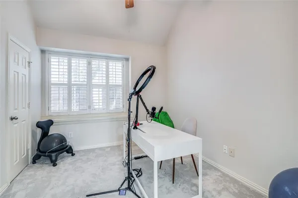 a room with furniture and a window