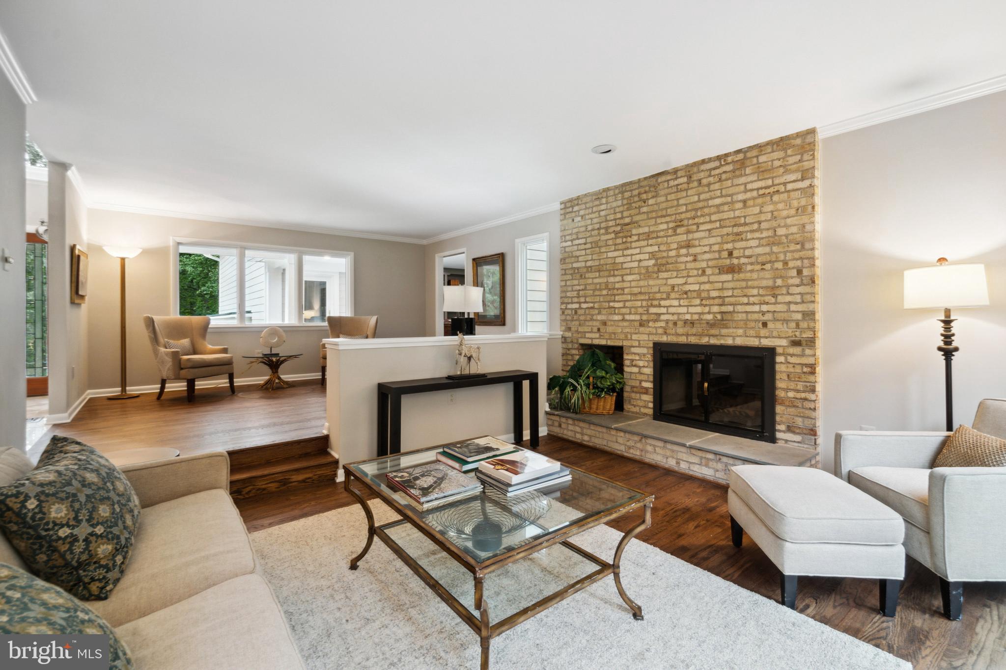 3238 Fox Mill Road Oakton, VA 22124 - Photo 13 of 41 Living Room with Wood-burning Fireplace