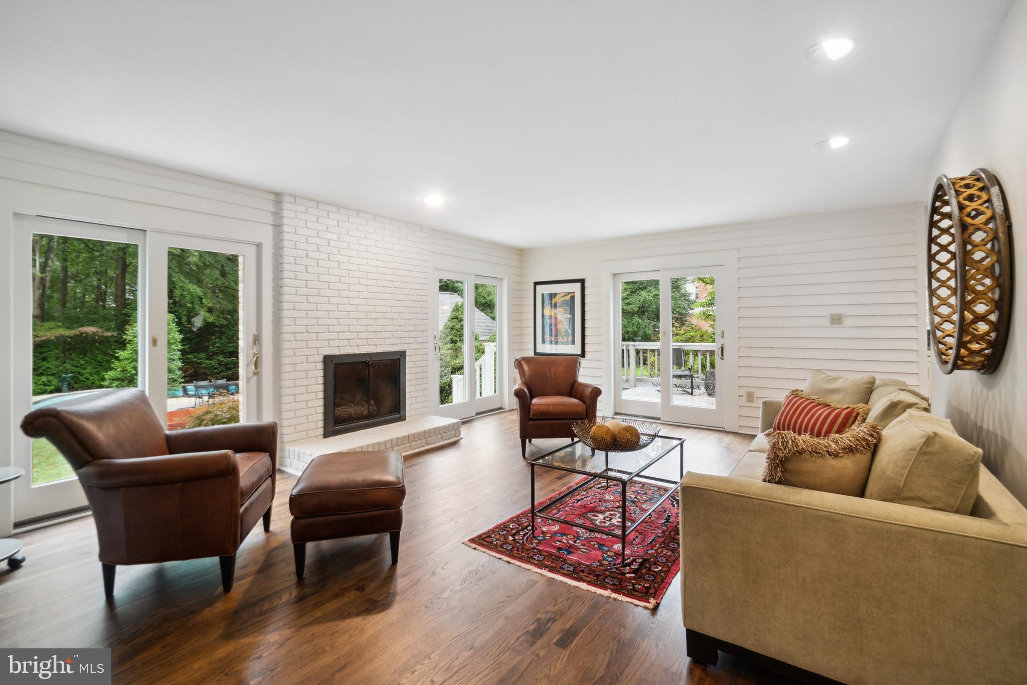 3238 Fox Mill Road Oakton, VA 22124 - Photo 19 of 41 Bright Family Room with Gas Fireplace