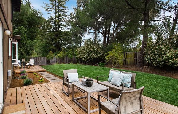 849 Allardice Way Stanford, CA 94305 - Photo 12 of 28 a view of a table and chairs on the roof deck