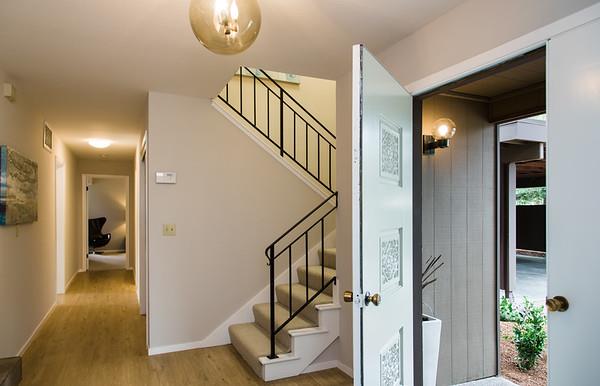 849 Allardice Way Stanford, CA 94305 - Photo 21 of 28 a view of entryway and hall with wooden floor