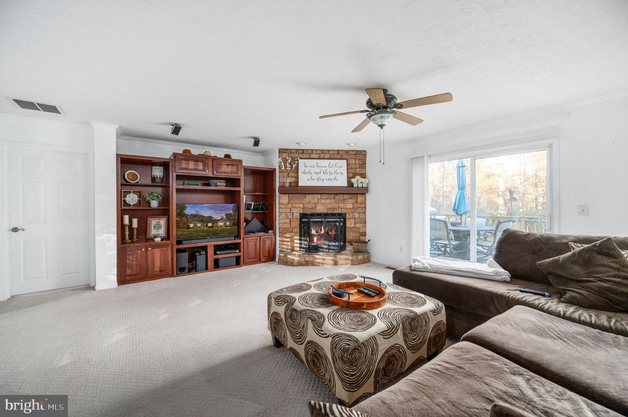 10325 Mill Pond Road Spotsylvania, VA 22551 - Photo 7 of 43 a living room with furniture fireplace and flat screen tv