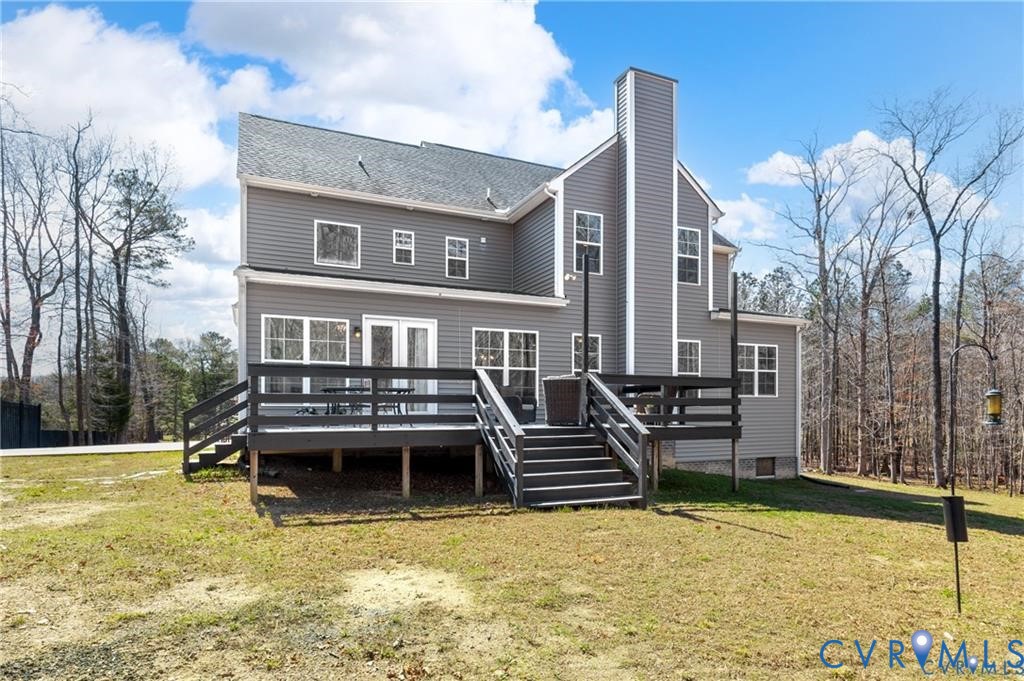 19620 Ahern Road Moseley, VA 23120 - Photo 45 of 50 Back yard & Large Deck