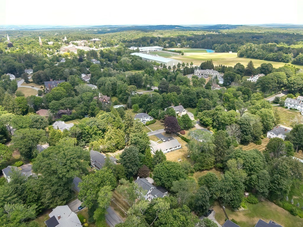 38 Hidden Road Andover, MA 01810 - Photo 24 of 31 an aerial view of residential houses with outdoor space and trees