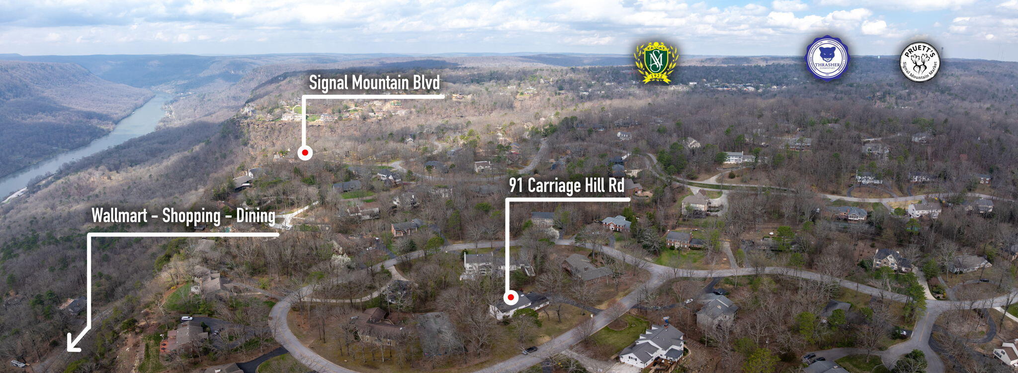 91 Carriage Hill Road Signal Mountain, TN 37377 - Photo 5 of 56 55-web-or-mls-DJI_20260306120819_0217_D-