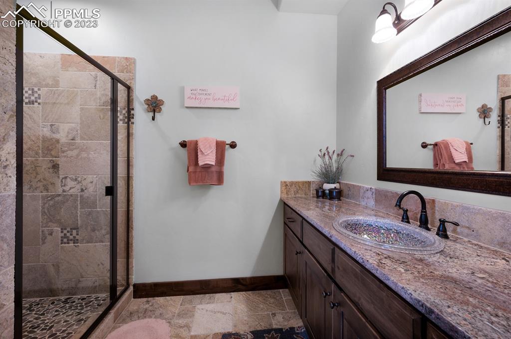 19625 Drennan Road Colorado Springs, CO 80928 - Photo 22 of 50 Main Level - 2nd Bedroom 3/4 Bath.