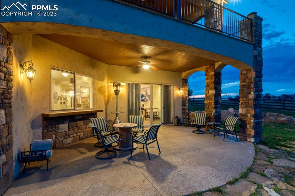19625 Drennan Road Colorado Springs, CO 80928 - Photo 46 of 50 Basement - Covered walkout patio.