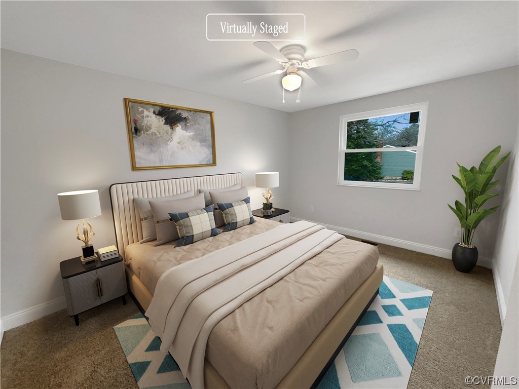 9407 Emmett Road Glen Allen, VA 23060 - Photo 4 of 18 a bedroom with bed and a window