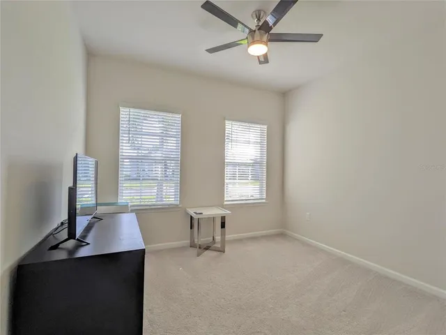 a view of workspace with a window