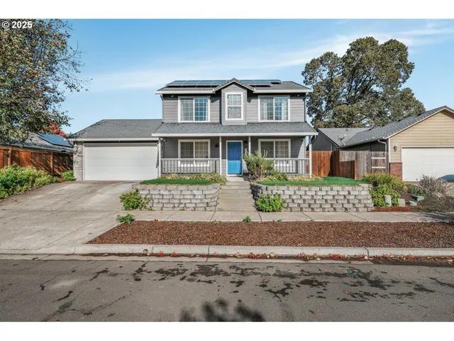a front view of a house with a porch