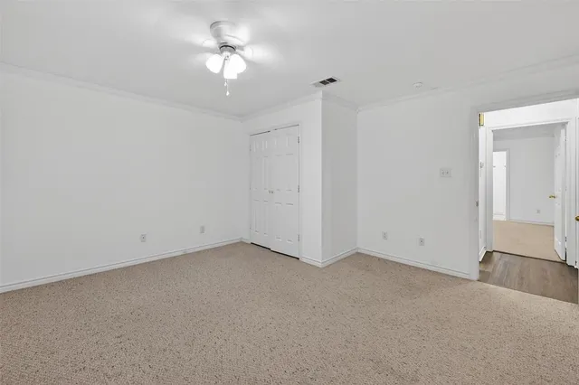 a view of an empty room