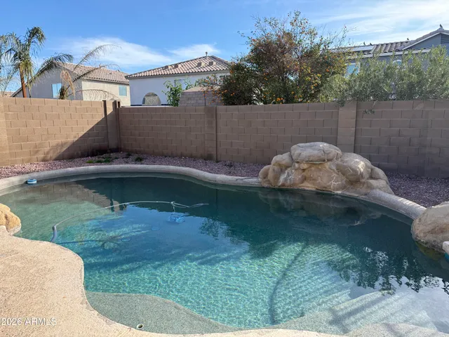 a backyard of a house